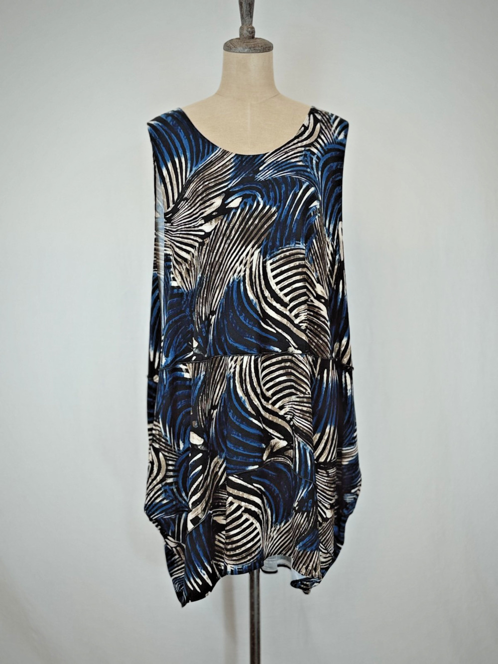 Sun Kim Multicolored Popover Tunic / Cover Up Womens 1X BOUTIQUE #50212